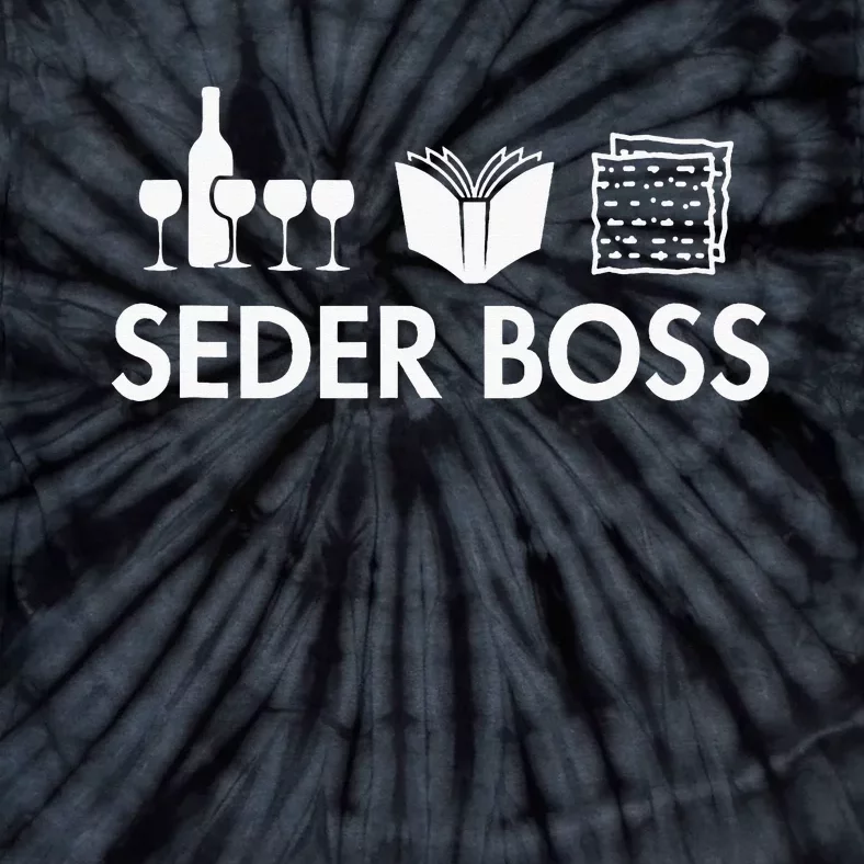 Seder Boss Jewish Funny Passover Leader Matzah Matzo Tie-Dye T-Shirt