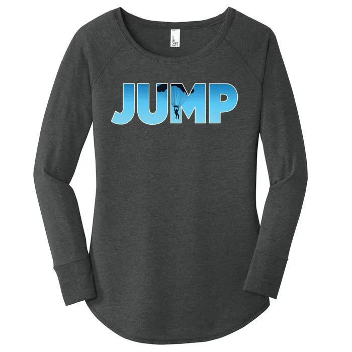 Skydiving | Base Jumping | Parachute | Parachutist Women's Perfect Tri Tunic Long Sleeve Shirt