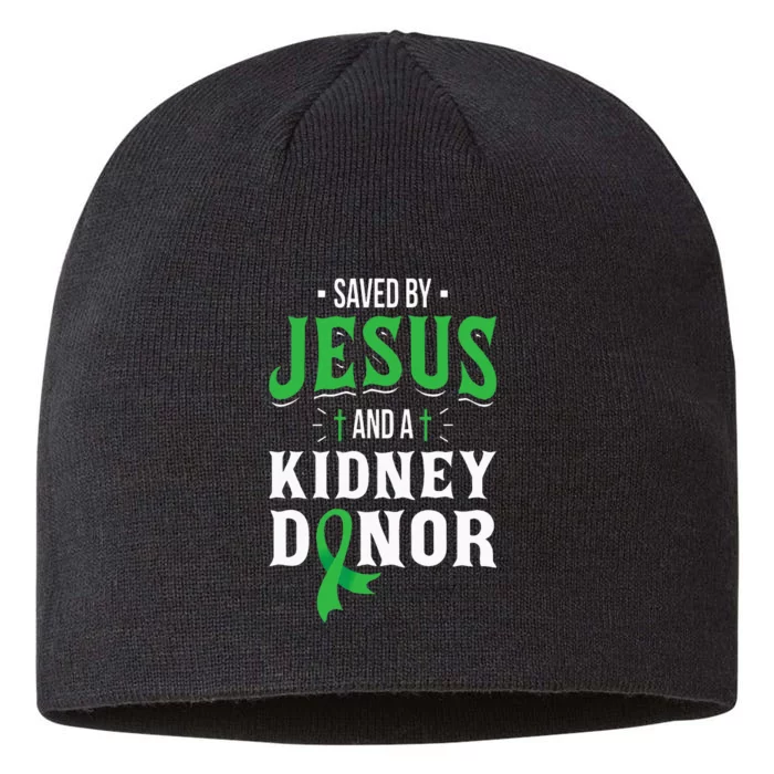 Saved By Jesus And A Kidney Donor Organ Transplant Surgery 8 1/2in Sustainable Knit Beanie