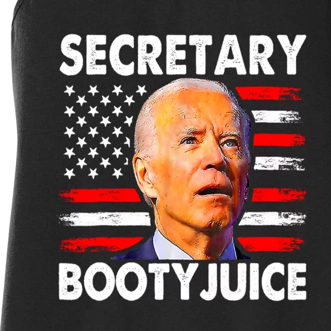 Secretary Booty Juice Funny Anti Biden Women's Racerback Tank