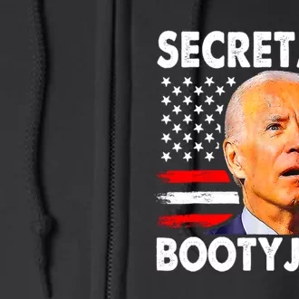 Secretary Booty Juice Funny Anti Biden Full Zip Hoodie