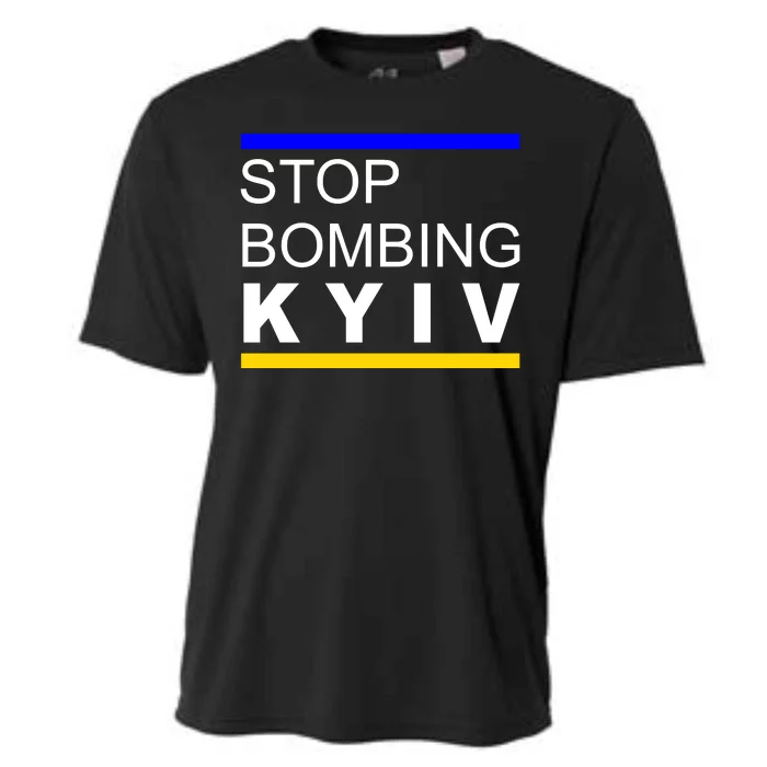 Stop Bombing Kyiv Support Ukraine Cooling Performance Crew T-Shirt