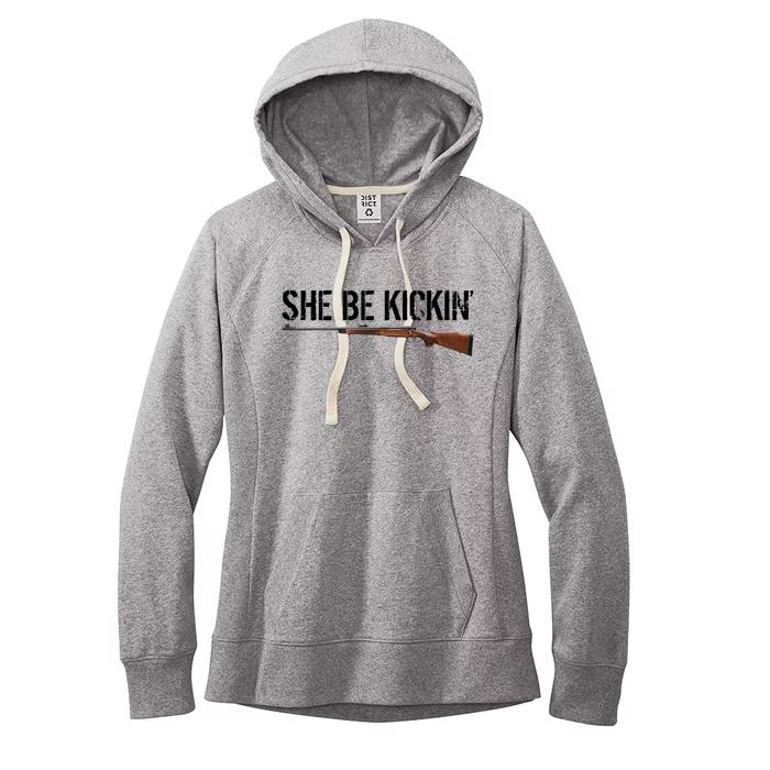 She Be Kickin Guns Saying Cool Hot Women Lady Women's Fleece Hoodie