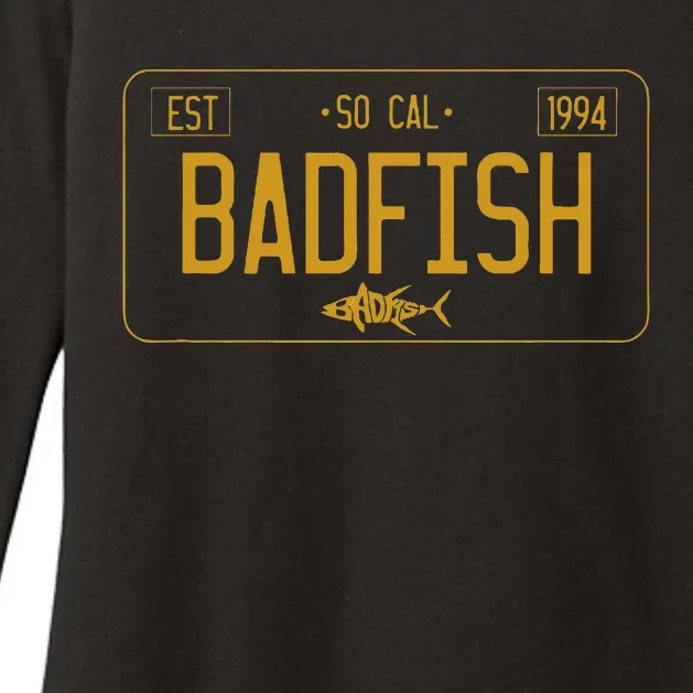 Socal Badfish License Plate Womens CVC Long Sleeve Shirt