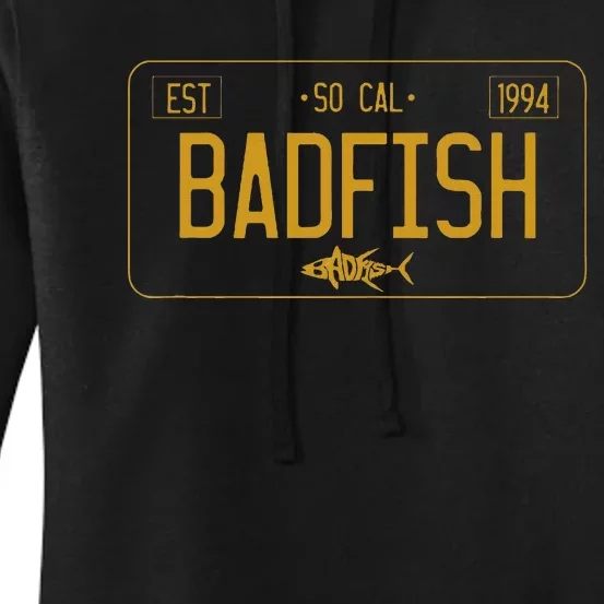 Socal Badfish License Plate Women's Pullover Hoodie