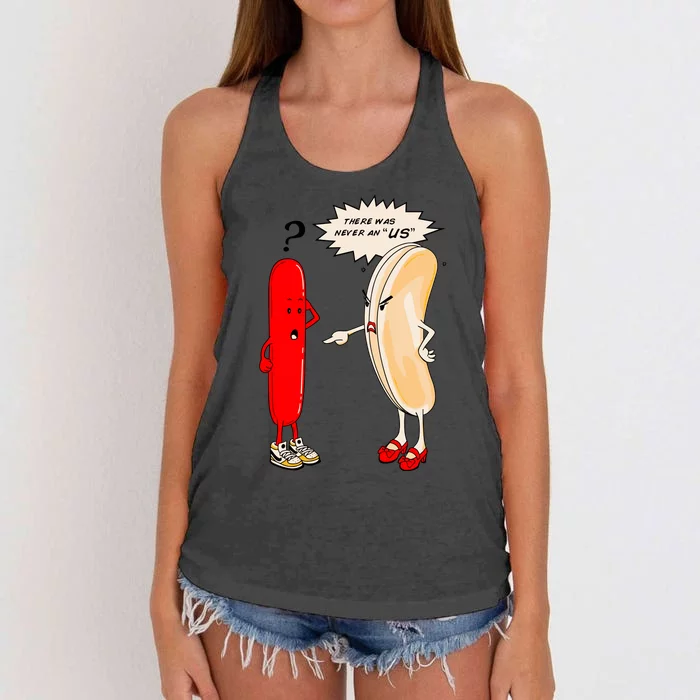 Sausage & Buns L.Q Women's Knotted Racerback Tank