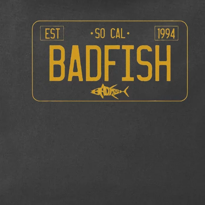 SoCal Badfish License Plate Zip Tote Bag