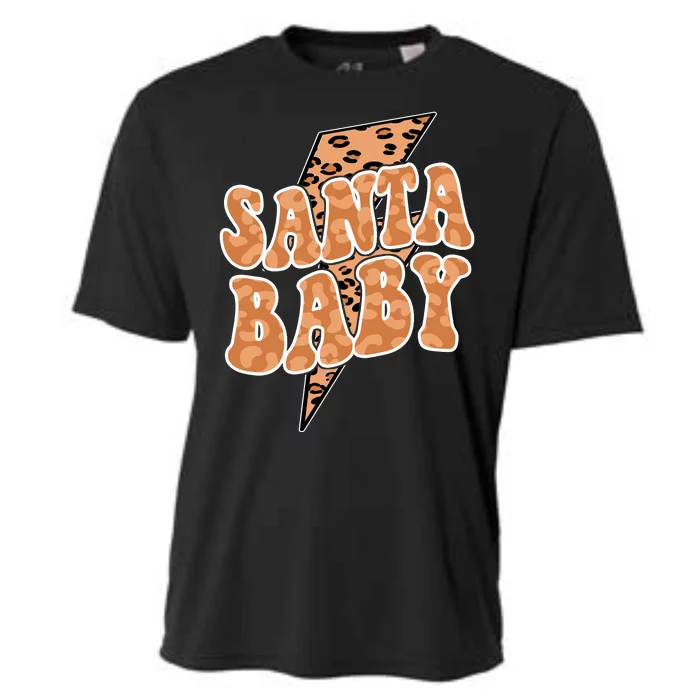 Santa Baby Lightning Cheetah Christmas Cooling Performance Crew T-Shirt