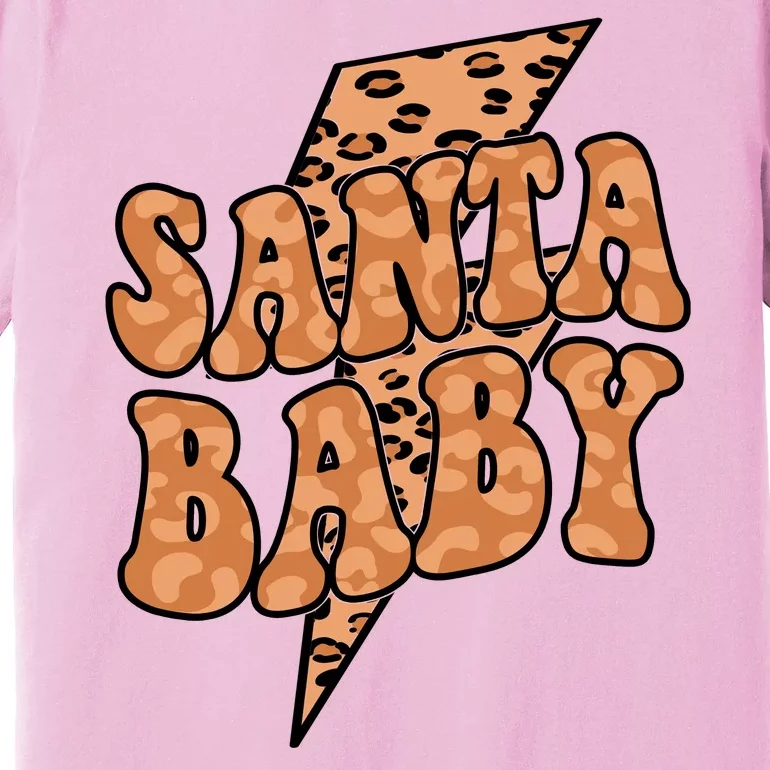 Santa Baby Lightning Cheetah Christmas Premium T-Shirt