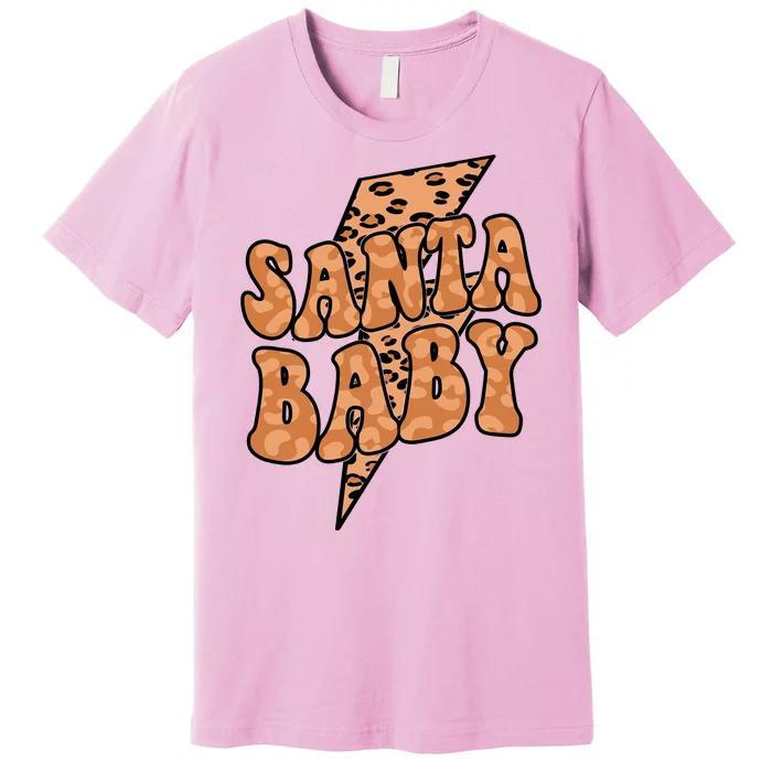 Santa Baby Lightning Cheetah Christmas Premium T-Shirt