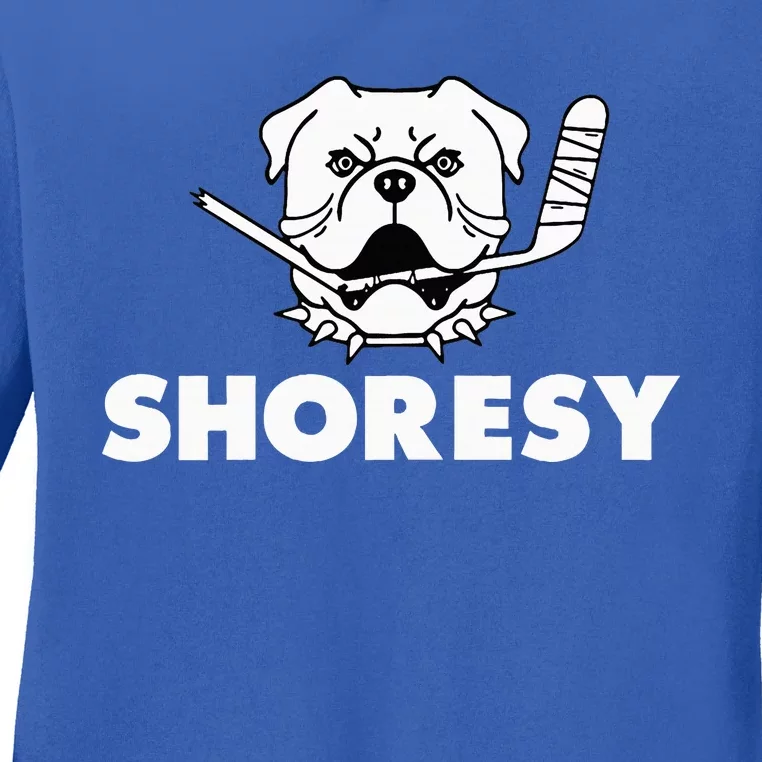 Shoresy Bulldogs Logo Ladies Long Sleeve Shirt