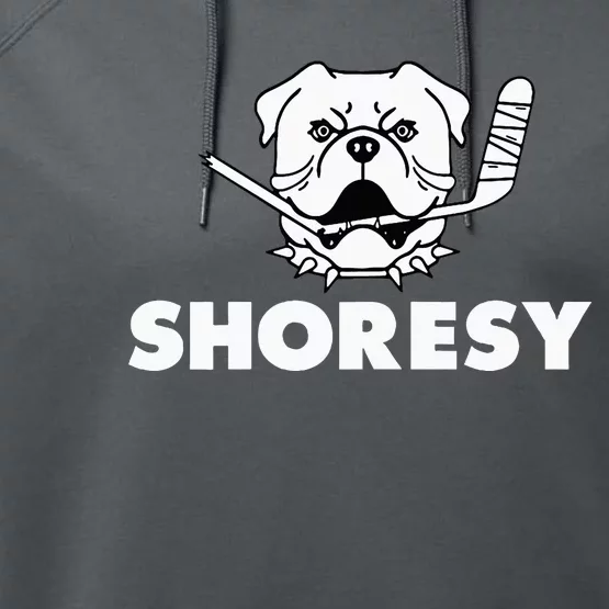 Shoresy Bulldogs Logo Performance Fleece Hoodie