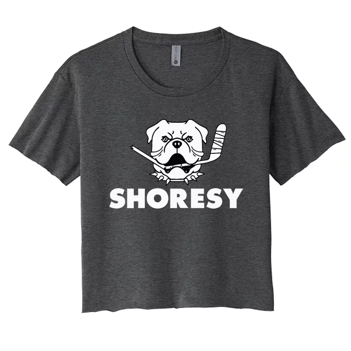 Shoresy Bulldogs Logo Women's Crop Top Tee