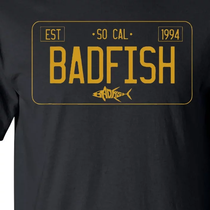 Socal Badfish License Plate Tall T-Shirt