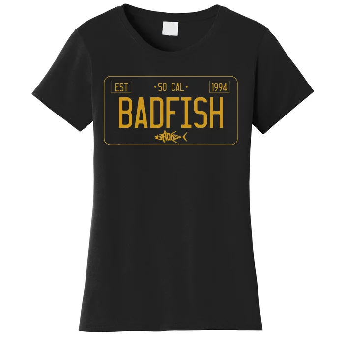 Socal Badfish License Plate Women's T-Shirt