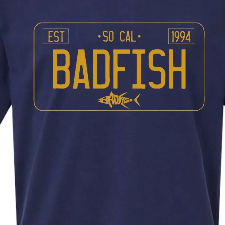 Socal Badfish License Plate Sueded Cloud Jersey T-Shirt