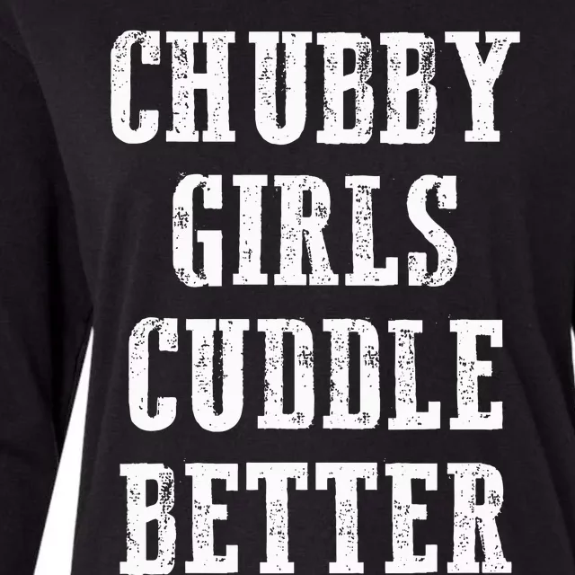 SSBBW BBW Lover Chubby Cuddle Better Womens Cotton Relaxed Long Sleeve T-Shirt