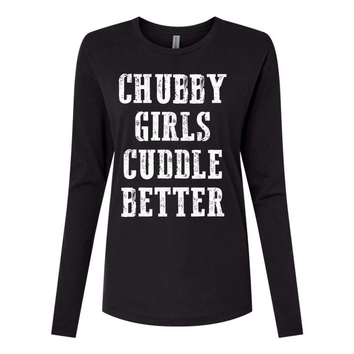 SSBBW BBW Lover Chubby Cuddle Better Womens Cotton Relaxed Long Sleeve T-Shirt