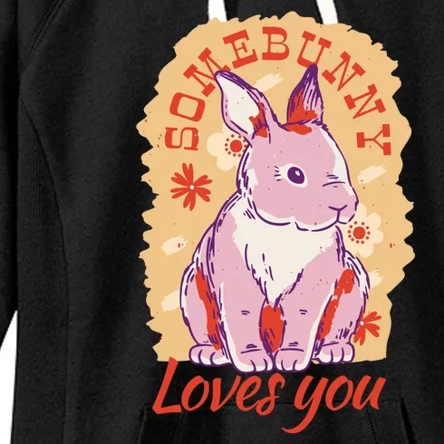 Some Bunny Loves You Cute Women's Fleece Hoodie