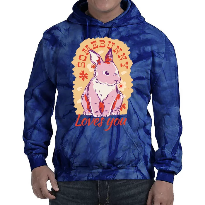 Some Bunny Loves You Cute Tie Dye Hoodie