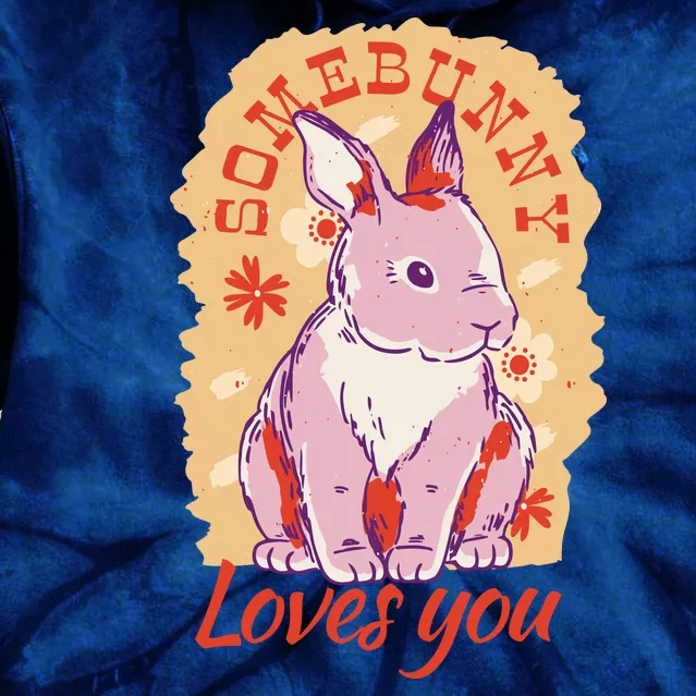 Some Bunny Loves You Cute Tie Dye Hoodie