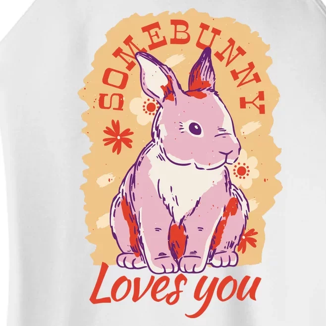 Some Bunny Loves You Cute Women’s Perfect Tri Rocker Tank