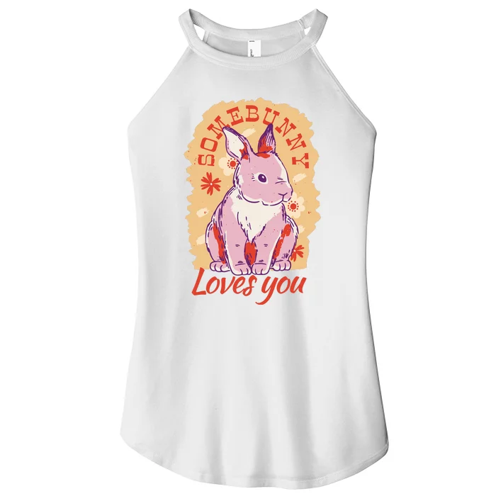 Some Bunny Loves You Cute Women’s Perfect Tri Rocker Tank