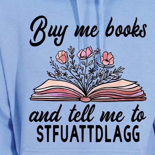 Spicy Book Lover, Buy Me Books And Tell Me To STFUATTDLAGG Unisex Surf Hoodie