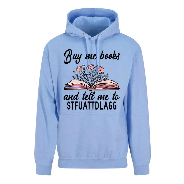 Spicy Book Lover, Buy Me Books And Tell Me To STFUATTDLAGG Unisex Surf Hoodie