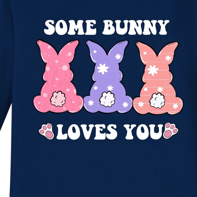 Some Bunny Love You Easter Baby Long Sleeve Bodysuit