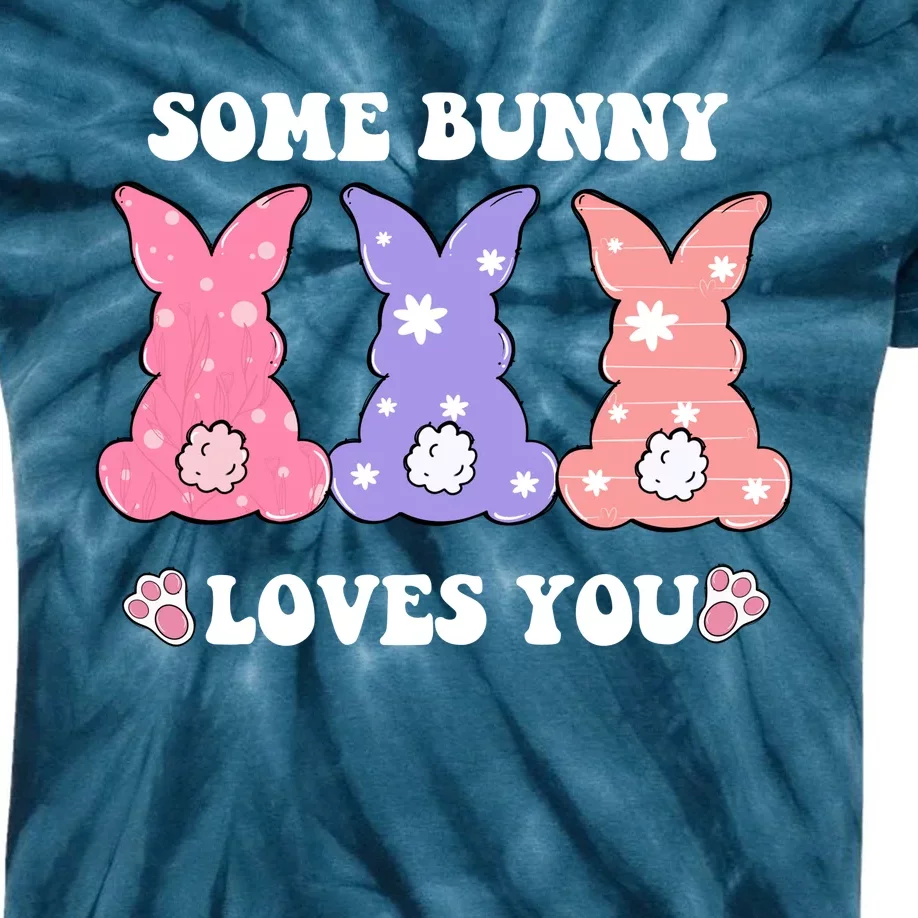 Some Bunny Love You Easter Kids Tie-Dye T-Shirt