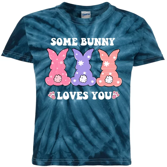 Some Bunny Love You Easter Kids Tie-Dye T-Shirt