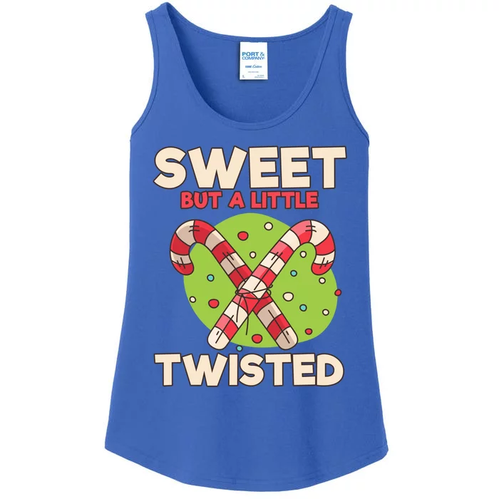 Sweet But Little Twisted Candy Cane Gift Ladies Essential Tank