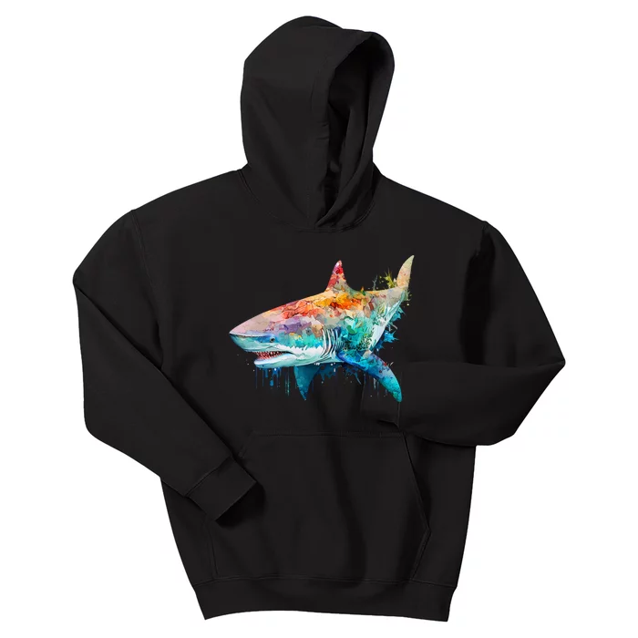 Shark Beach Lover Ocean Animal Novelty Kids Hoodie