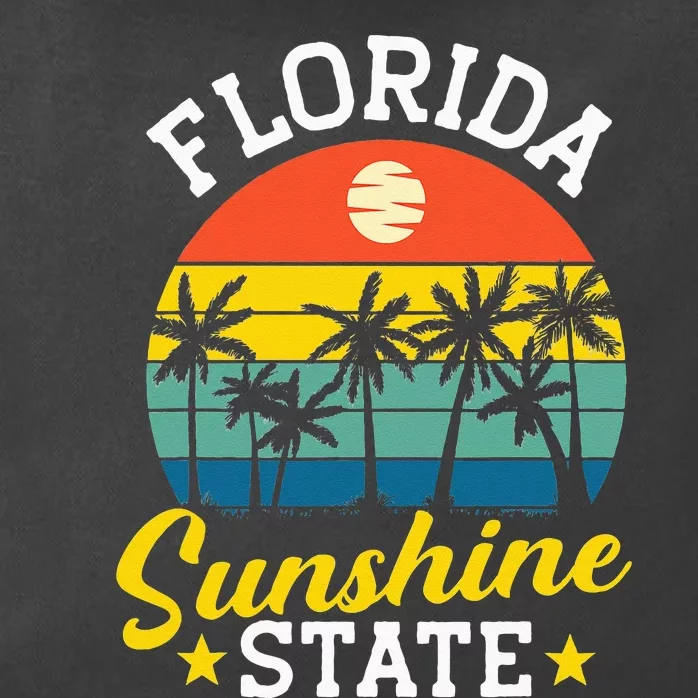 Summer Beach Lover Florida Sunshine State Zip Tote Bag