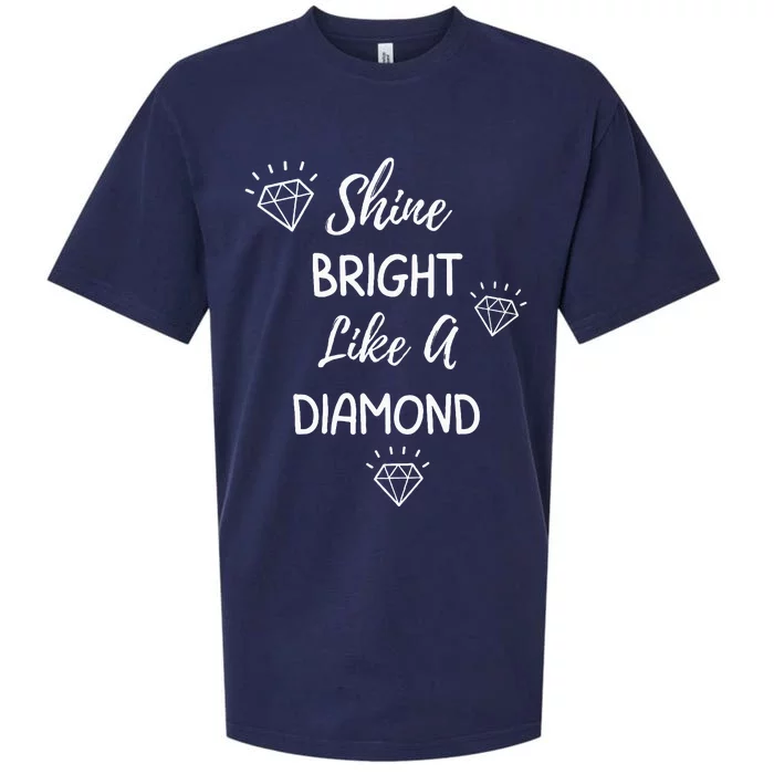 Shine Bright Like A Diamond Sueded Cloud Jersey T-Shirt