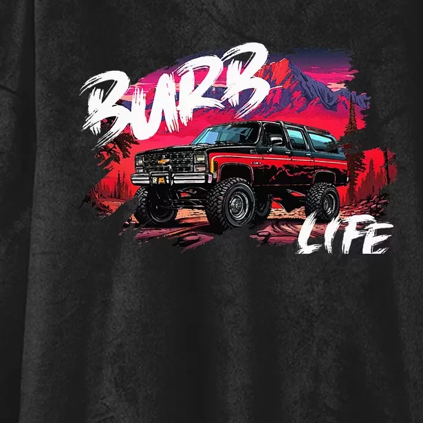 Squarebody Burb Life Truck Squarebody Suburban Hooded Wearable Blanket