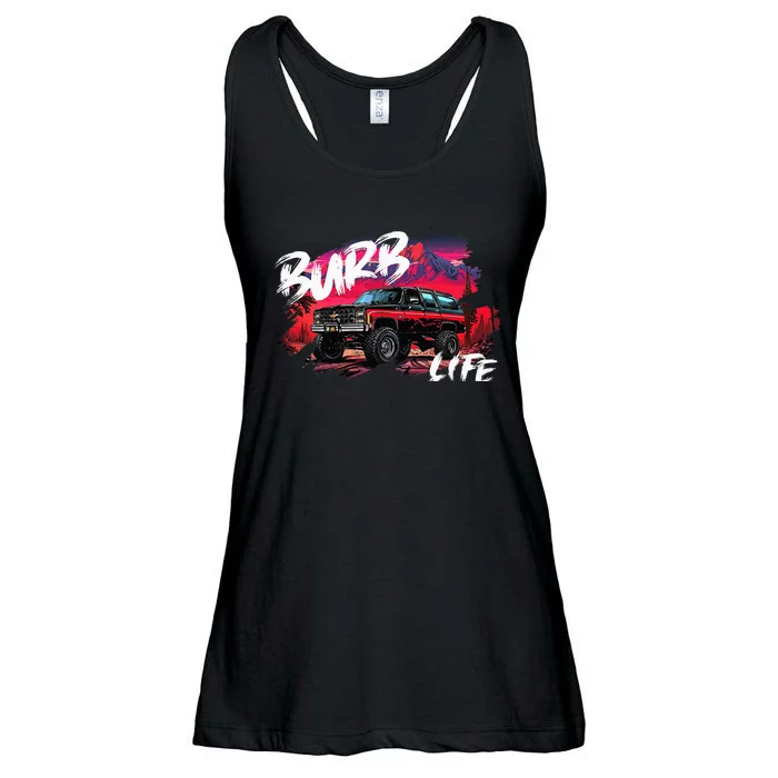 Squarebody Burb Life Truck Squarebody Suburban Ladies Essential Flowy Tank