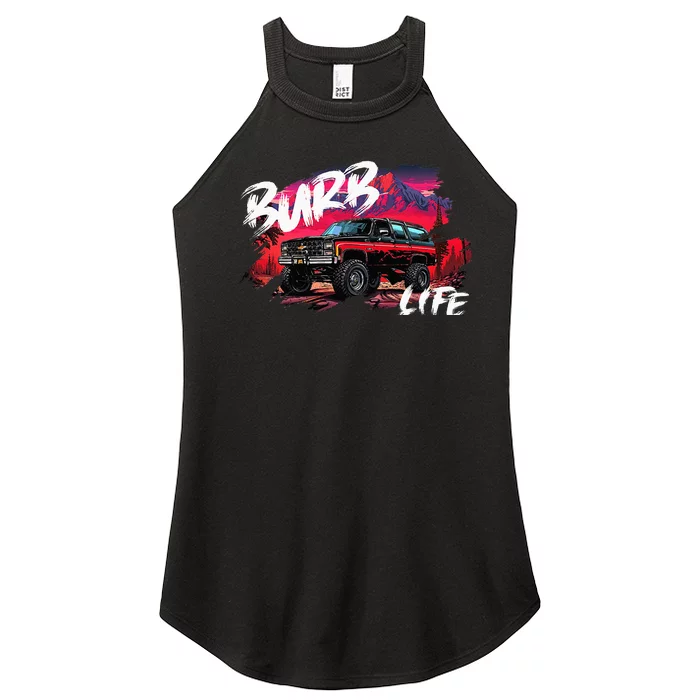 Squarebody Burb Life Truck Squarebody Suburban Women’s Perfect Tri Rocker Tank