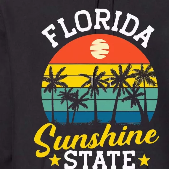 Summer Beach Lover Florida Sunshine State Premium Hoodie