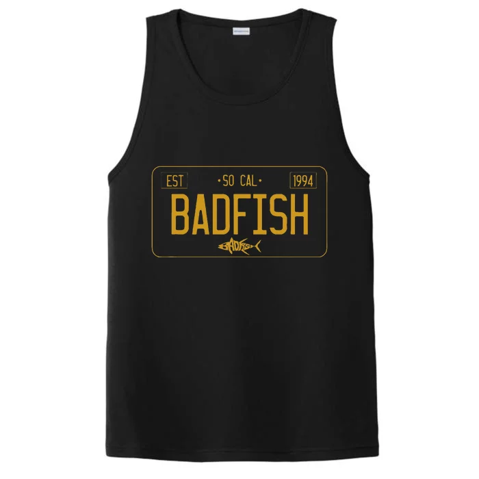 Socal Badfish License Plate Performance Tank