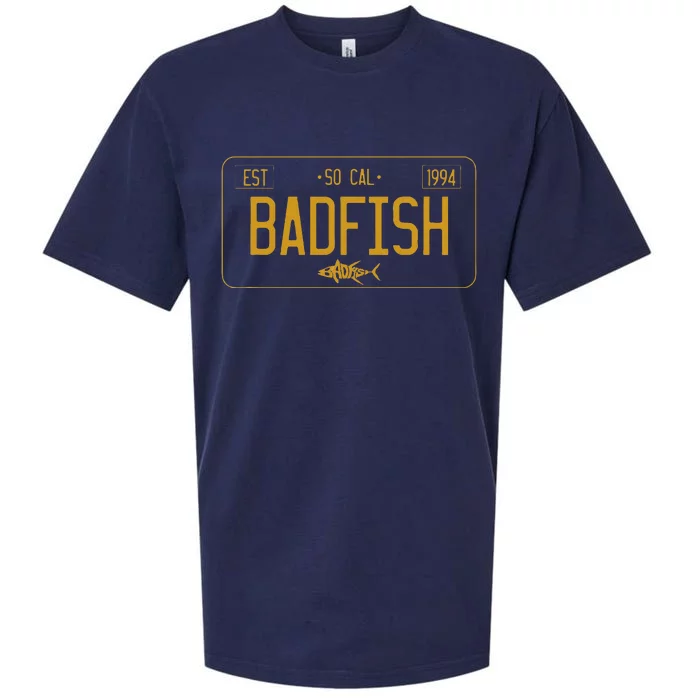 Socal Badfish License Plate Sueded Cloud Jersey T-Shirt