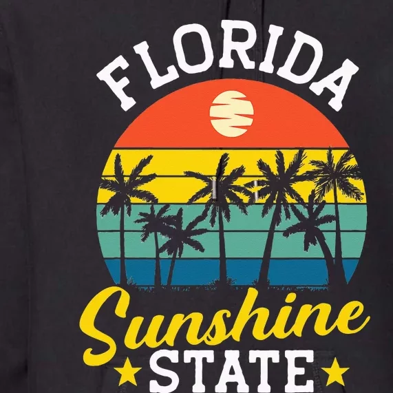 Summer Beach Lover Florida Sunshine State Premium Hoodie