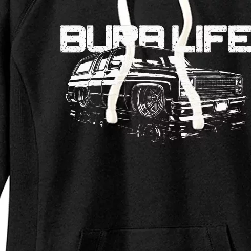 Squarebody Burb Life Truck Squarebody Suburban Women's Fleece Hoodie