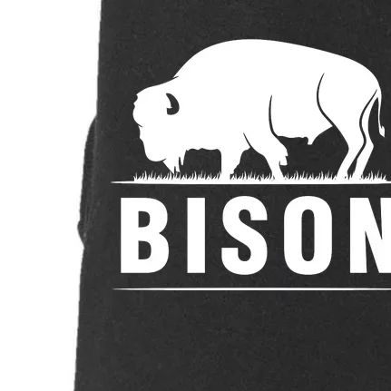 Simple Bison Logo Doggie 3-End Fleece Hoodie