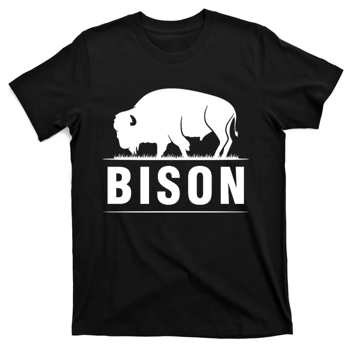 Simple Bison Logo T-Shirt