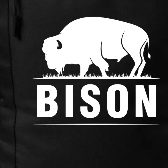 Simple Bison Logo Daily Commute Backpack