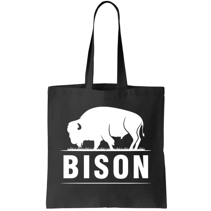 Simple Bison Logo Tote Bag