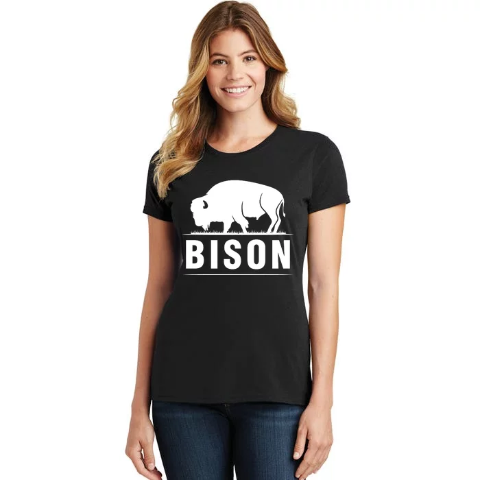 Simple Bison Logo Women's T-Shirt