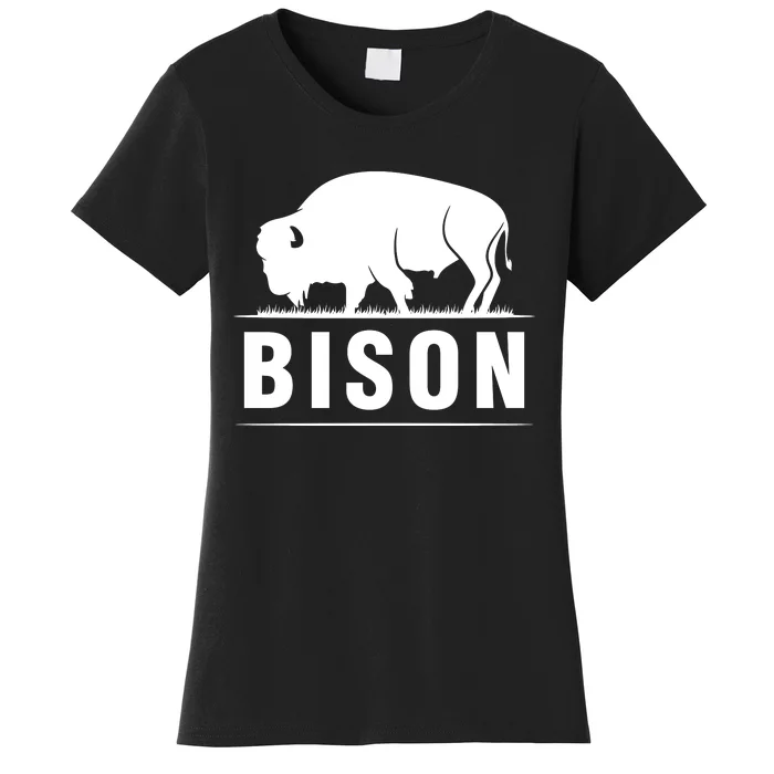 Simple Bison Logo Women's T-Shirt